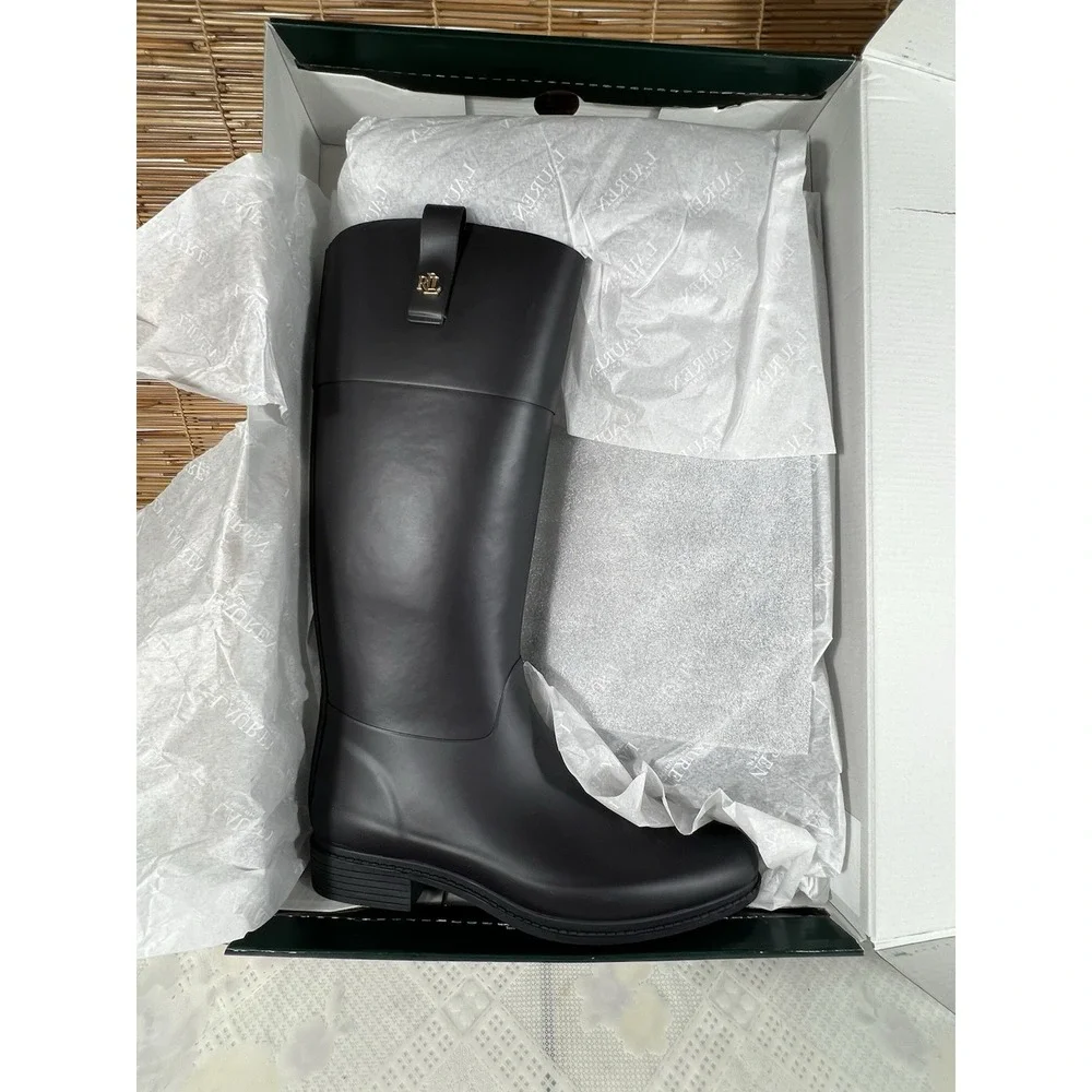 LAUREN RALPH LAUREN barnes-bo-rai Lauren Nav Matte Rubber Size 10 B